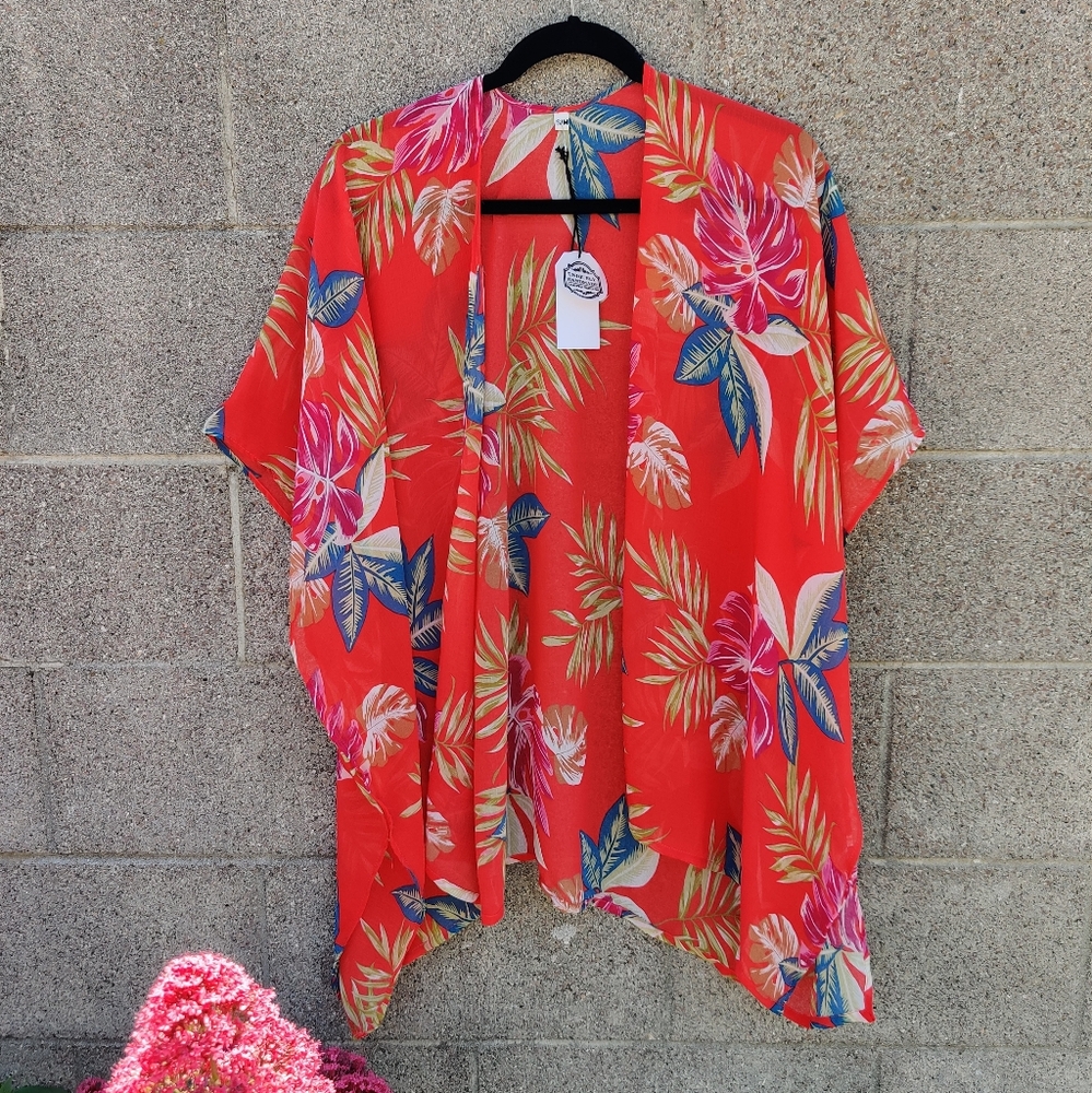 Summer Beach Floral Kimono